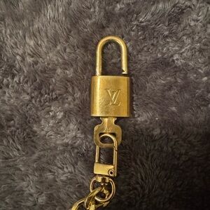 Louis Vuitton Gold Lock With Chain